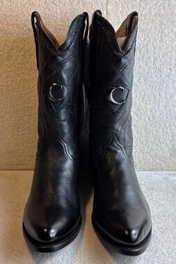 Cuadra black casual fashion deer leather boots for men Size 11 EE 90895